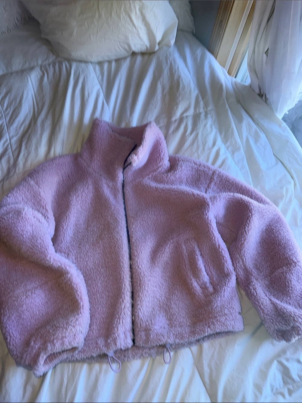 lululemon athletica Pink Sherpa Zip-Up Jacket